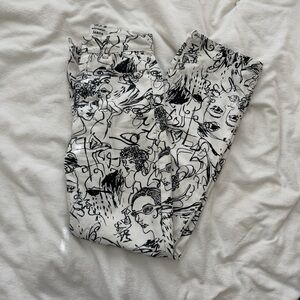 Reformation printed jeans